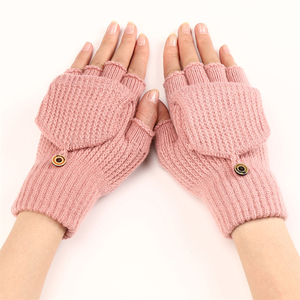 Guantes de Punto para Otoño e Invierno, Mitones Cálidos con Dedos Completos, Guantes Abiertos para Adultos, Ciclismo al Aire Libre, Deportes, Transpirables - Product Image 2