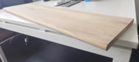 Bande de roulement d'escalier en bois massif de chêne blanc moderne conception traditionnelle de Bullnose pour la balustrade intérieure marches en bois ZSZST-03 d'escalier