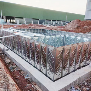 Réservoir d'eau en acier galvanisé de 50,000 litres 220V Approvisionnement en eau d'urgence Réservoir de stockage d'incendie Machines de traitement de l'eau - Product Image 3