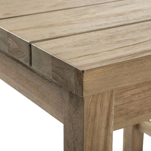 Table carrée en teck écologique et robuste pour une utilisation en intérieur ou en extérieur, style minimaliste et anti-fongique - Product Image 5