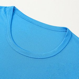 Camiseta deportiva de secado rápido para hombre, camiseta de capa Base de compresión transpirable de alta elasticidad atlética para correr en el gimnasio al aire libre - Product Image 2