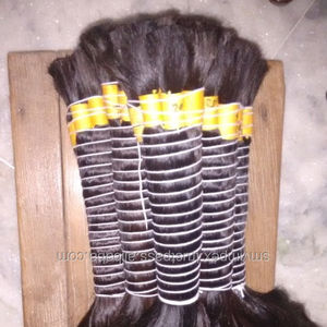 Cabello humano 100% indio Virgen sin procesar, cabello humano a granel suave y suave de la india con una textura de donador - Product Image 2