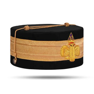 Chapeau maçonnique unisexe Regalia avec couronne dorée et broderie 3D à 32 degrés pour adultes ronpex - Product Image 2