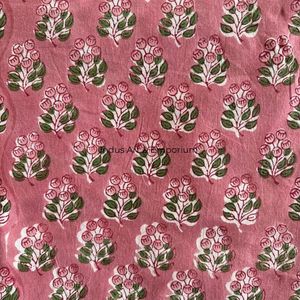 Tela de Algodón Cambray con Estampado Tradicional Jaipuri, 60x60 cm - Product Image 2