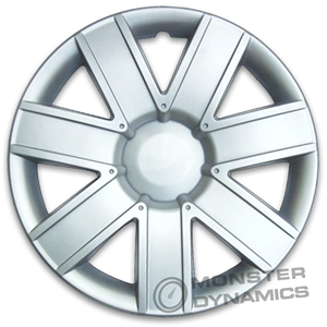 MONSTER DYNAMICS Plata PP OEM Cubierta de rueda Centro Tapacubos Cubierta de llanta para Aveo 14 y 15 pulgadas - Product Image 1