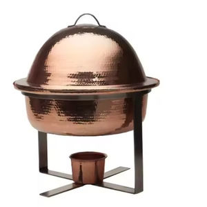 Meilleure vente chauffe-plats pour buffet en acier inoxydable martelé de qualité supérieure chauffe-plats pour traiteur chauffe-plats chauffe-plats - Product Image 1