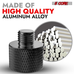 Adaptateur de support de micro 5-en-1, 12 pièces, connecteur de conversion de filetage 5/8 femelle vers 3/8 mâle - Product Image 4