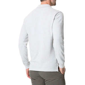 Lujo Unisex para camiseta Logotipo personalizado Color sólido 100% algodón Manga larga Transpirable Invierno Casual Top - Product Image 6