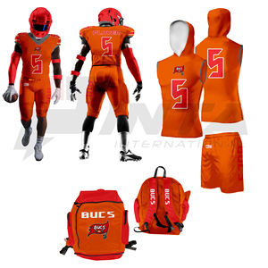 Conjunto de camiseta y pantalones de fútbol americano de alta calidad para hombres Kit de uniforme de equipo personalizado Uniforme de fútbol americano juvenil - Product Image 1