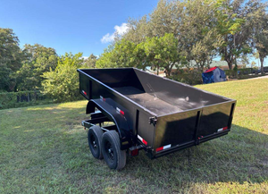 รถพ่วงดั๊มพ์ที่ดีที่สุดปี 2026 สำหรับเกษตรกรรายย่อยและงานก่อสร้าง รถพ่วงดั๊มพ์ขนาด 6 x 12 ฟุต พร้อมประตูแบบคอมโบและทางลาดแบบเลื่อนออกได้ - Product Image 4