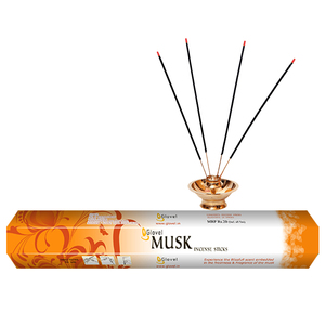 Premium Quality 9 Inch Musk Sandalwood Incense Sticks <b>Perfumed</b> Indian All-Season Packaged Hexagonal Box 20 Sticks - Product Image 2