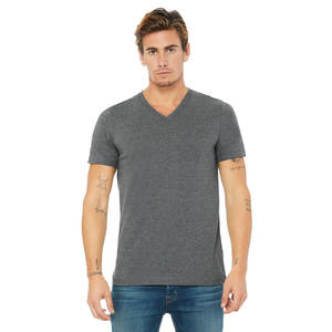 Camisetas Deportivas Personalizadas al por Mayor para Hombre, Camisetas de Gimnasio de Algodón con Cuello en V y Manga Corta - Product Image 1