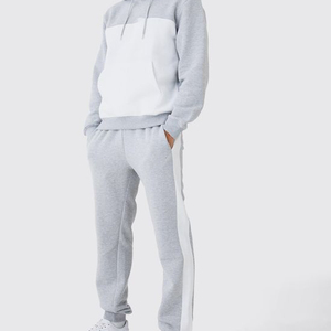 Sudadera con capucha y pantalones de chándal de alta calidad, conjuntos de chándal, chándal liso de gran tamaño holgado personalizado, Invierno para hombres - Product Image 2