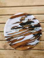 Offre Spéciale – Assiette Vintage en Bois Recyclé et Récupéré, Écologique, Durable, Non Toxique, en Résine Solide Effet Branche de Teck, pour la Maison