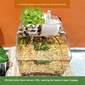 Zelfreinigend Aquaponics Aquarium, Klein Bureaublad Aquarium Met Stille Pomp Voor Bureau, Mini Ecosysteem Betta Tank - Product Image 2