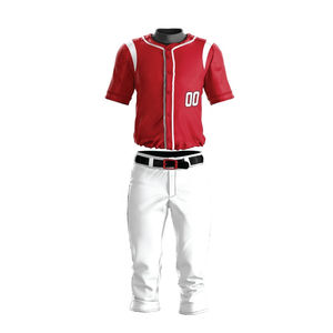 Uniforme Deportivo Transpirable de Talla Grande, 100% Poliéster, Estampado a Rayas, Camiseta de Béisbol, Pantalones Cortos de Voleibol, Nombres y Colores del Equipo Personalizables en la Parte Delantera - Product Image 1