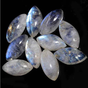 Cabochon de pierre de lune arc-en-ciel naturel coupe marquise véritables pierres précieuses en vrac expédition rapide produits en ligne fournisseur en gros - Product Image 1