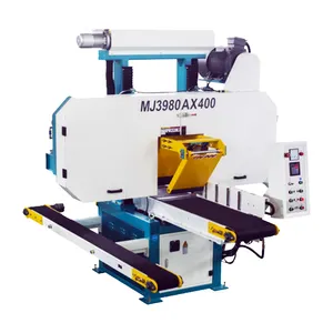 STR Aumenta a eficiência de processamento de madeira com a Serra de fita Resaw horizontal automática MJ3980AX400: Equipamento de corte de precisão