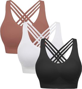 Nuevo Diseño de Sujetador Deportivo de Yoga para Mujer, Secado Rápido, Transpirable, Resistente al Viento, Alto Soporte, Logotipo Frontal Personalizable, Tallas y Colores, Talla Grande - Product Image 5