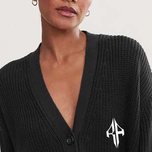 Top nuevo diseño mujer cárdigan suéter de invierno al por mayor de lana/material acrílico logotipo personalizado de alta calidad por ATLANTIC - Product Image 5