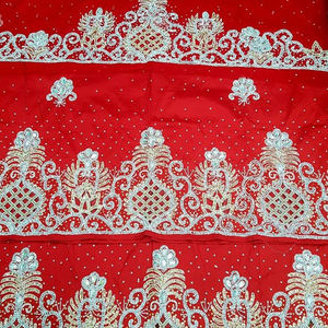 ผ้าโพกศีรษะสไตล์จอร์จสไตล์แอฟริกันทำมือติดลูกปัด3D ส่งออก - Product Image 2