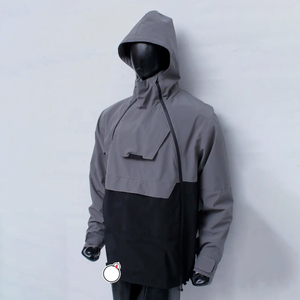 Veste bomber de sécurité imperméable à col montant en toile de haute qualité pour homme, veste chaude d'extérieur, veste de pluie - Product Image 4