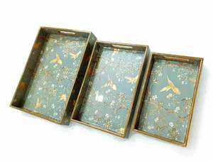 Bandejas Rectangulares de Madera para Servir Frutas, Verduras, Postres y Aperitivos, Platos de Madera para Fiestas y Bodas - Product Image 2