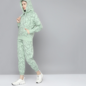 Custom logo Knit Spring Hoodie and Shorts Outfit 2 Piece Set Jogging Sweat Suits Tracksuit Suite for Women 2025 - Product Image 4