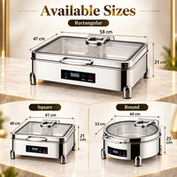 Groothandel 6L 9L RVS Elektrische Chafing Dish Buffetserver met Hydraulische Klep voor Hotel Restaurant Catering