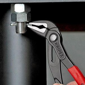 Pince à pompe à eau Cobra ES 250 mm polie avec largeur de serrage de 42 mm, pince de pêche recouverte de plastique par KNIPEX - Product Image 5