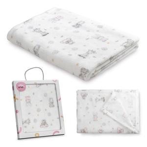 Couverture en peluche imprimée KOALA Mod 80x110 cm, motif de personnage rose, technique de tissage - Product Image 1