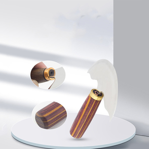 Couteau rond à manche en bois pour le travail artisanal du cuir Couteau artisanal en cuir à lame tranchante pour la coupe des bords lisses Couteau rond en cuir - Product Image 2