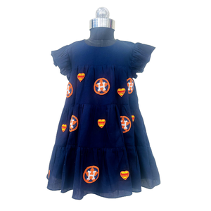 Tenue de jour de jeu décontractée personnalisée pour enfants robe d'été pour tout-petits de haute qualité manches à volants robe pour bébé robe de jour de jeu faite sur commande - Product Image 1