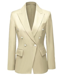 À manches longues décontracté bureau costume d'affaires pour les femmes confortable à manches longues élégant couleur noire dernière robe formelle pantalon manteau - Product Image 5