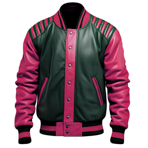 Pero, ¿cuál es la chaqueta universitaria de cuero personalizada para hombre? Chaquetas de invierno para hombre, chaqueta de béisbol con letras para hombre. - Product Image 3