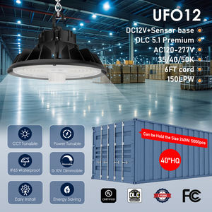 Lámpara <span class=keywords><strong>Industrial</strong></span> <span class=keywords><strong>LED</strong></span> UFO de 200W, Negra, IP65, 100-300W, para Gimnasios y Garajes - Product Image 2