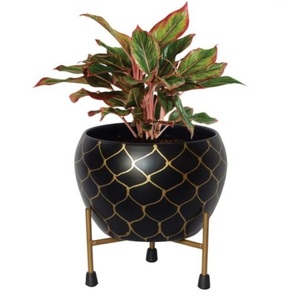 Macetas de flores modernas de estilo antiguo con soporte, diseñador de forma personalizada para jardín, hogar, guardería, decoración, uso de suelo - Product Image 1