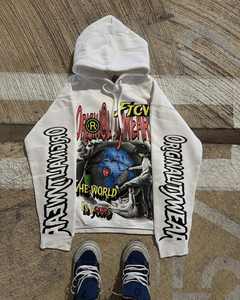 Sweat à capuche surdimensionné personnalisé pour homme, imprimé en 3D, streetwear Y2K, 100% coton, hip-hop, gothique, sweat à capuche en molleton lourd - Product Image 2