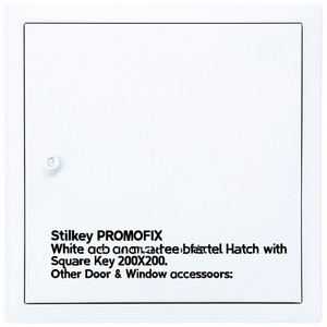 Stilkey PROMOFIX - Compartimento de Metal Lacado en Blanco con Cerradura de Llave Cuadrada 200X200 - Product Image 2