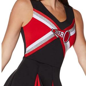 2024 Custom High Quality <b>Cheerleading</b> Training Sets Free Design <b>Sexy</b> Sublimation Uniforms for Girls With Rhinestone Technics - Product Image 6