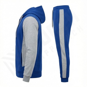 ชุดวอร์มผู้ชายผ้าโพลีเอสเตอร์ระบายอากาศ เอวยางยืด เสื้อแจ็คเก็ต กางเกงขายาว เหมาะสำหรับกิจกรรมกีฬา ทันสมัย ใช้ได้ทุกวัน ออกกำลังกาย ฟิตเนส เทรนนิ่ง - Product Image 3