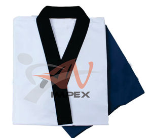 Uniformes professionnels de Taekwondo Polyester doux/coton respirant léger vêtements d'arts martiaux durables Logo personnalisé unisexe - Product Image 6