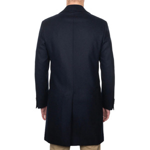 Manteau d'hiver en laine haut de gamme pour hommes, manteau classique et long, fermeture à double boutonnage, grande taille, imperméable en peau de mouton. - Product Image 2