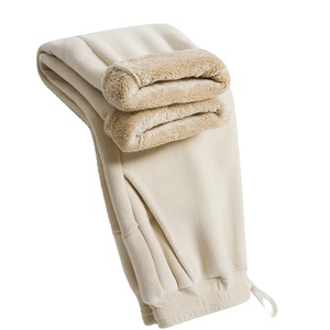 Pantalon oversize unisexe hiver 2026, nouveau, doublure polaire chaude, cordon de serrage, pantalon décontracté confortable, pantalon de sport - Product Image 1