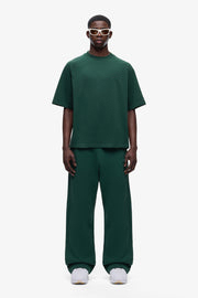 OEM personalizado hombres Dark Indigo camiseta de alta calidad transpirable 100% algodón patrón sólido con Logo estampado gráfico hecho en Pakistán - Product Image 3