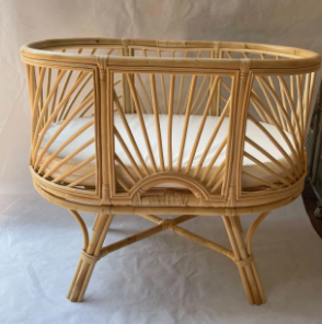 Cama de mimbre de bambú elegante y Whimsica para niños, accesorio de fotografía para niños, cama de bambú y mimbre, regalo ecológico barato - Product Image 4