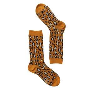 ODM Leopard Patterns Crew Calcetines Mujer Algodón Punto Estilo de moda Suave Transpirable Precio de fábrica Hecho en Vietnam - Product Image 3