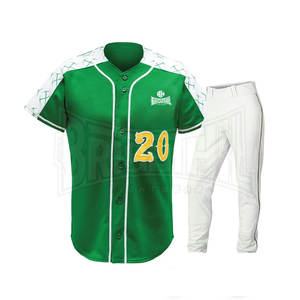 Uniforme de baseball de qualité supérieure uniforme de baseball à séchage rapide pour hommes uniforme d'équipe de baseball à manches courtes - Product Image 2