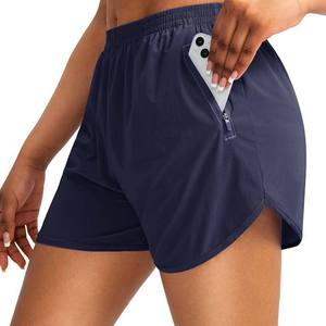 Poches zippées Shorts pour femmes à vendre Vêtements pour femmes Shorts pour femmes avec poches 100% coton Polyester cordon de serrage taille - Product Image 1