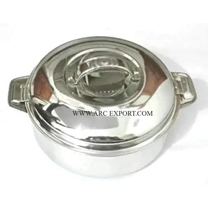 Mesa pulida con espejo de acero inoxidable, decoración clásica para el hogar, artículos de cocina, contenedor Chapati, último diseño, uso de cocina hecho a mano - Product Image 1